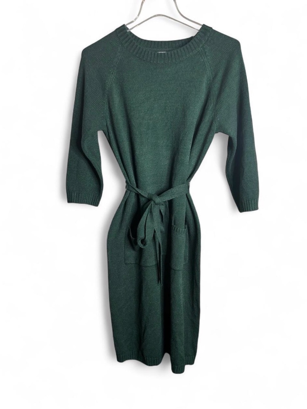 Hunter green sweater dress